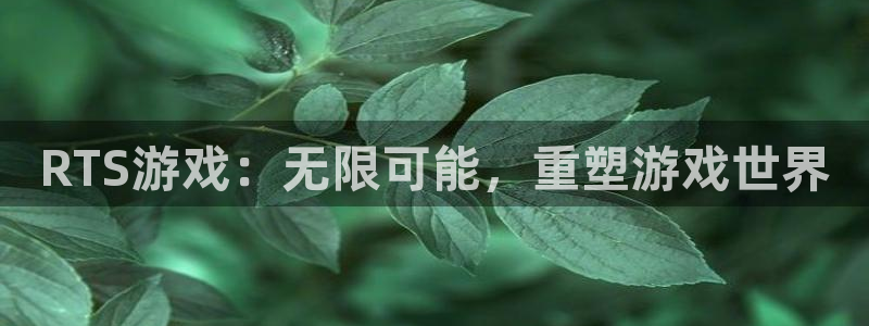 庄闲app娱乐下载：RTS游戏：无限可能，重塑游戏世界