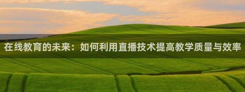 51视频在线直播nba：在线教育的未来：如何利用直播技术提高教学质量与效率